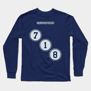 Rep Your Area Code (NY 718) Long Sleeve T-Shirt